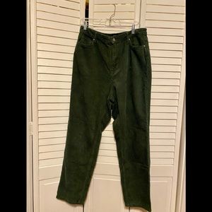 Urban Outfitters BDG mom rise green corduroys. Size 32